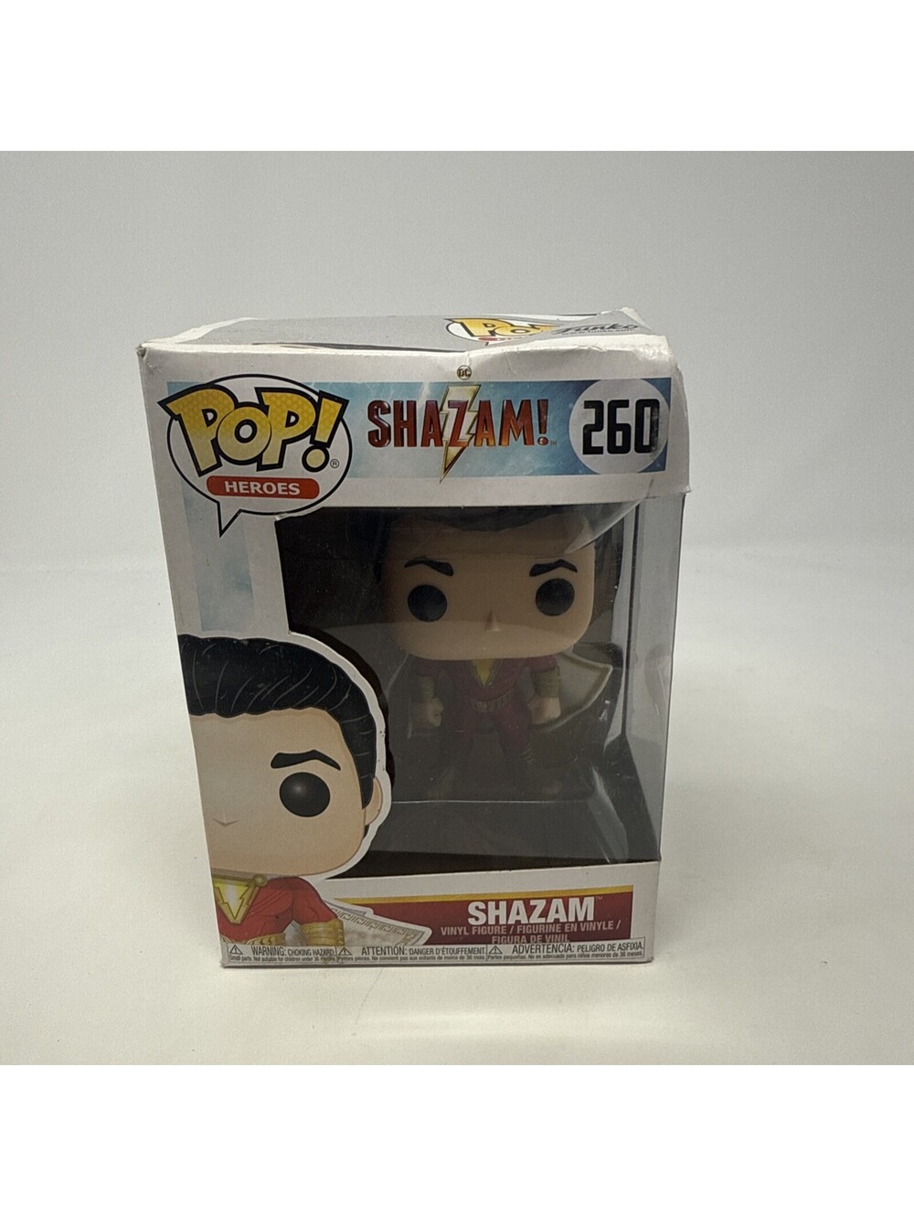 Funko Pop Heroes Shazam 260 DC Vinyl Figure New Box Damage